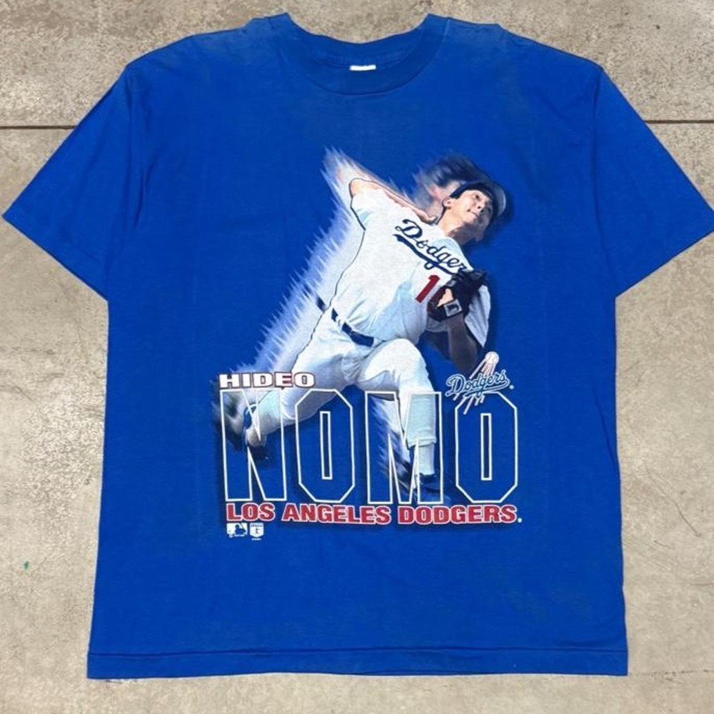 Los Angeles Dodgers Hideo Nomo Vintage 90s MLB Salem Sportswear Shirt Sz XL
